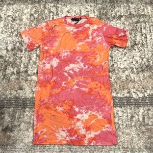 Tie dye t-shirt dress